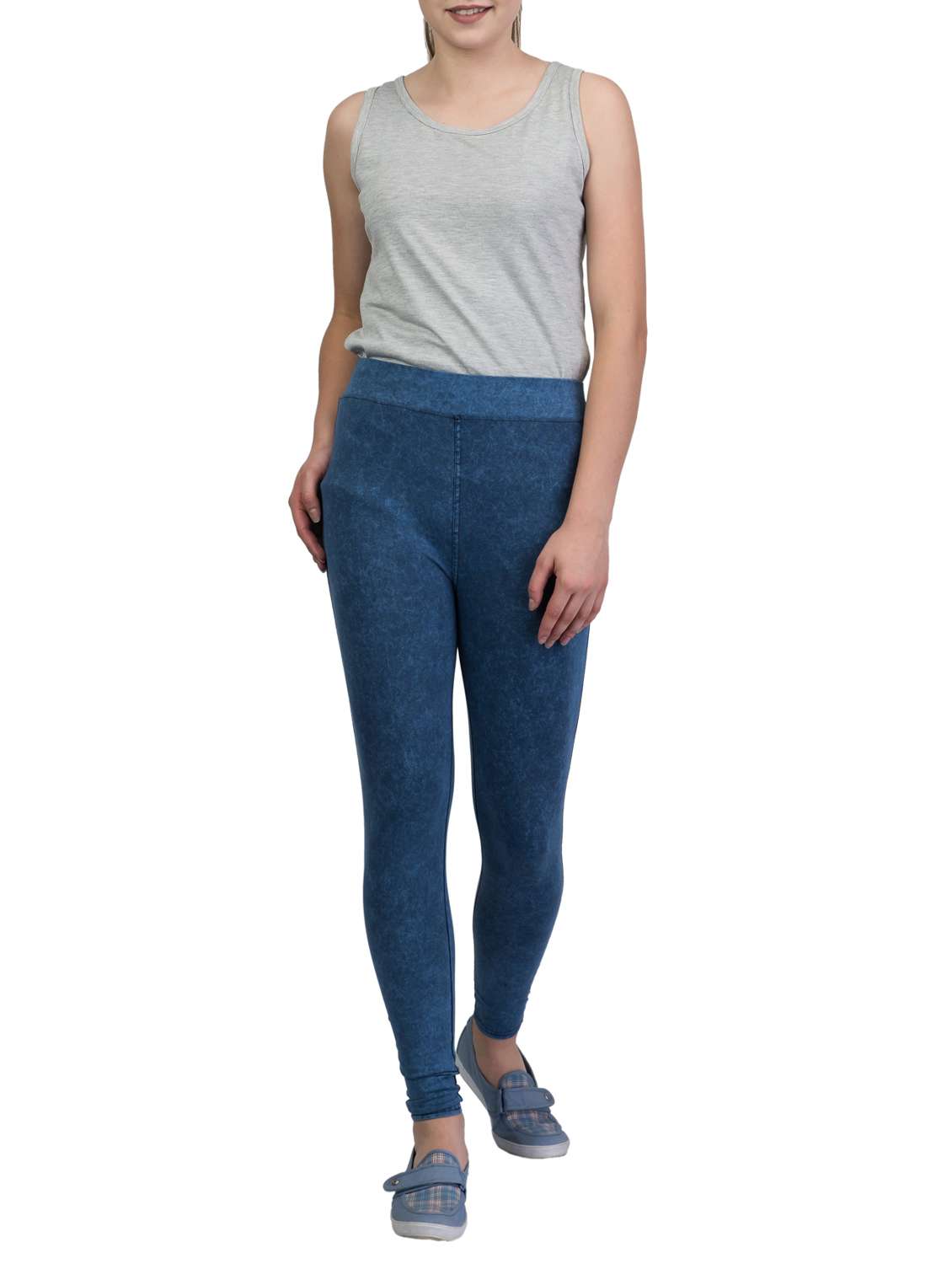 set of 2 multi colored cotton jeggings - 15677720 -  Standard Image - 6