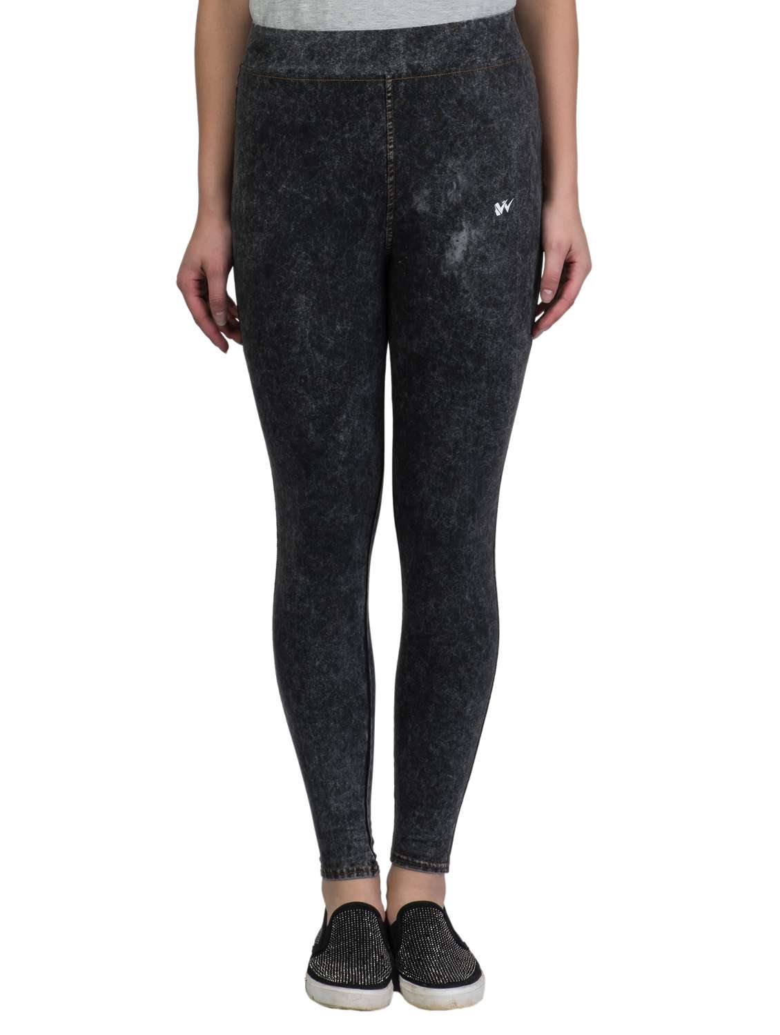 set of 2 multi colored cotton jeggings - 15677721 -  Standard Image - 1