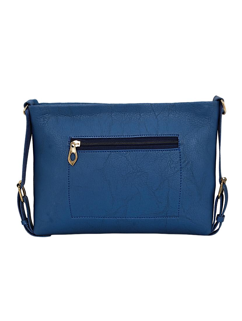 blue leatherette (pu) sling bag - 15681869 - Standard Image - 1