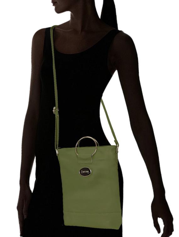 green leatherette (pu) sling bag - 15681913 - Standard Image - 4