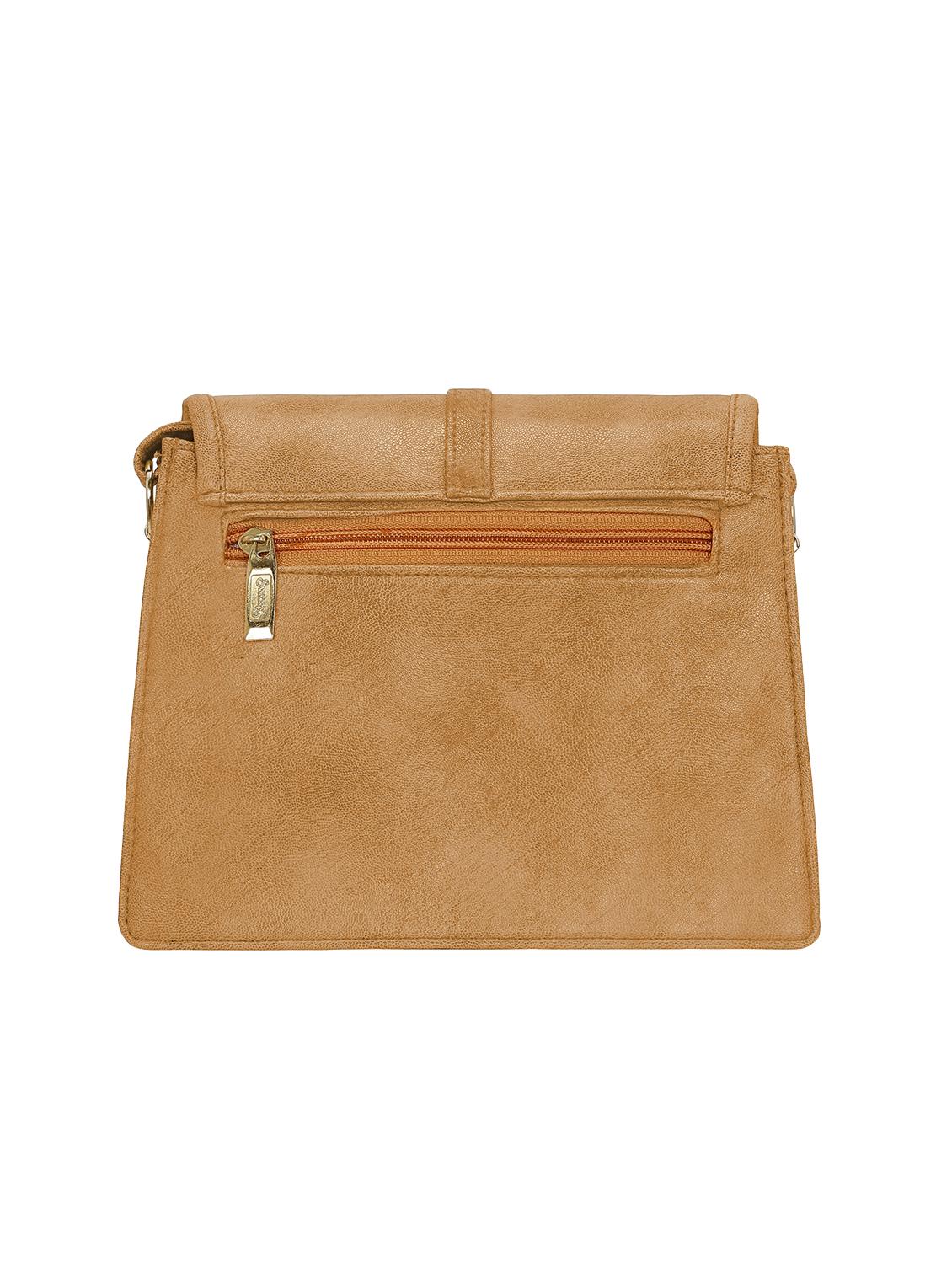beige leatherette (pu) sling bag - 15681916 -  Standard Image - 1