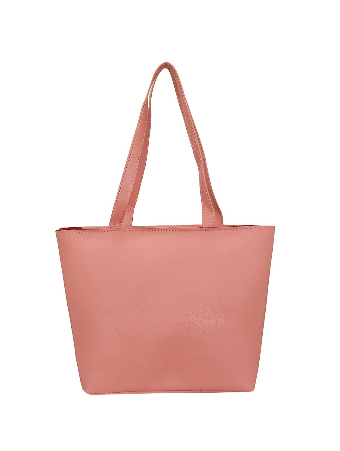 pink leatherette (pu) regular tote - 15681931 -  Standard Image - 1