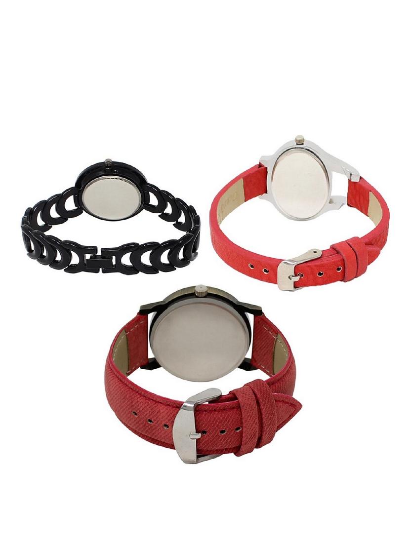 set of 3 round dial analog watch combo -(lk201-206-230) - 15682250 -  Standard Image - 1
