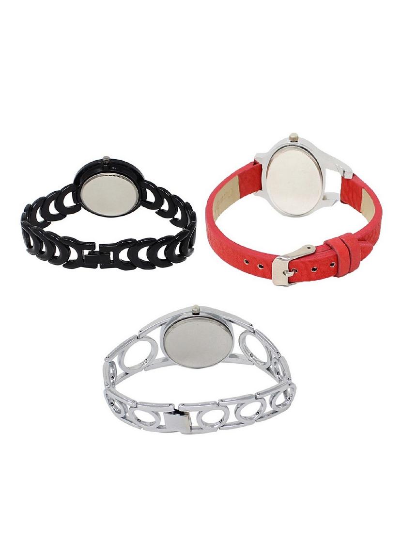 set of 3 round dial analog watch combo -(lk201-206-233) - 15682252 -  Standard Image - 1