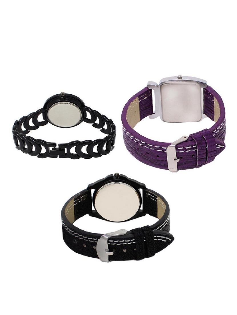 set of 3 round dial analog watch combo -(lk201-207-234) - 15682285 -  Standard Image - 1