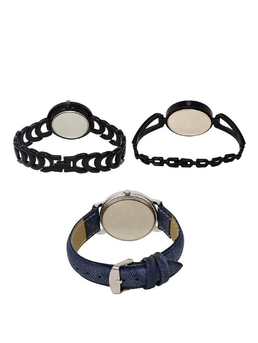 set of 3 round dial analog watch combo -(lk201-211-241) - 15682394 - Standard Image - 1