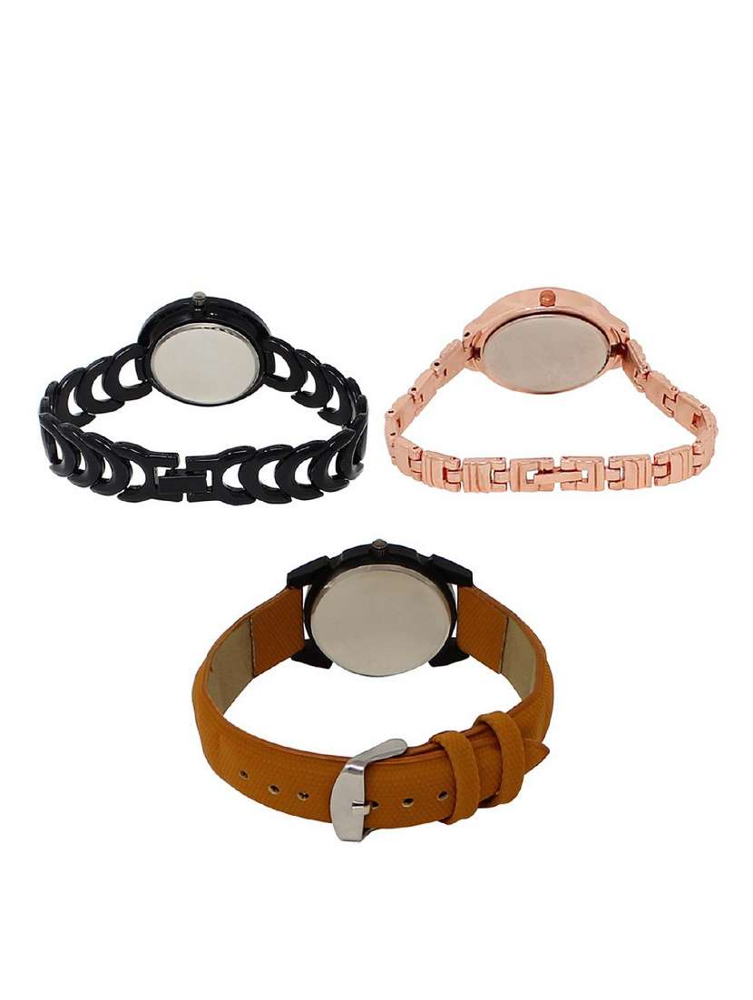 set of 3 round dial analog watch combo -(lk201-225-235) - 15682604 -  Standard Image - 1