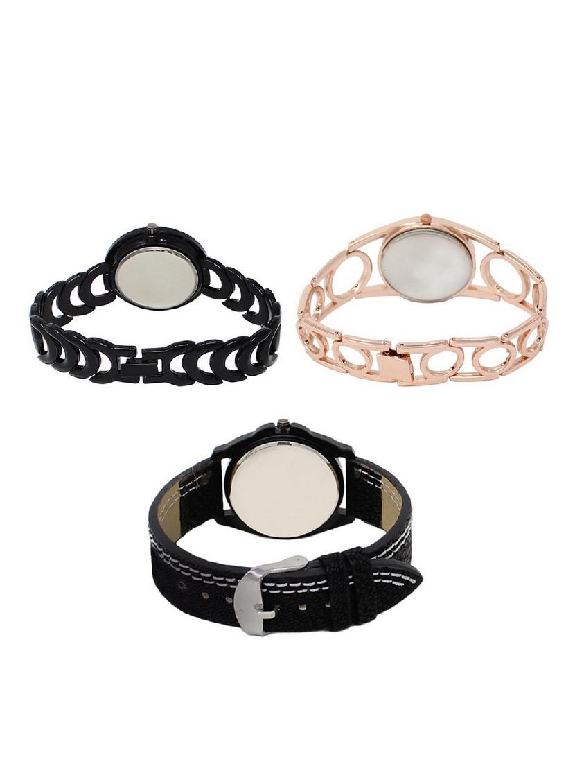 set of 3 round dial analog watch combo -(lk201-232-234) - 15682664 - Standard Image - 1