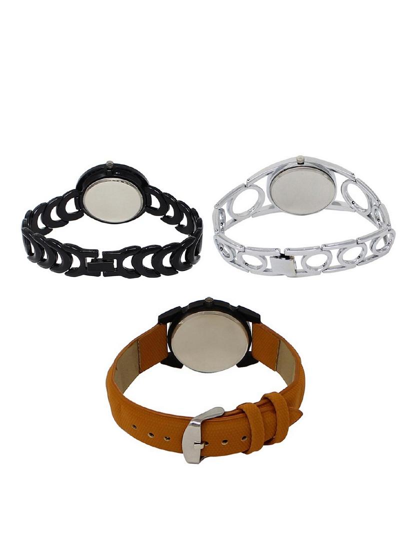 set of 3 round dial analog watch combo -(lk201-233-235) - 15682672 -  Standard Image - 1