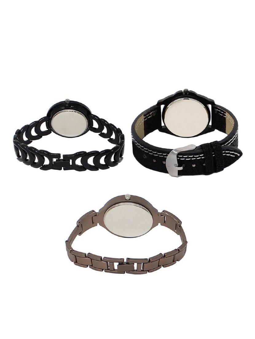 set of 3 round dial analog watch combo -(lk201-234-236) - 15682679 -  Standard Image - 1