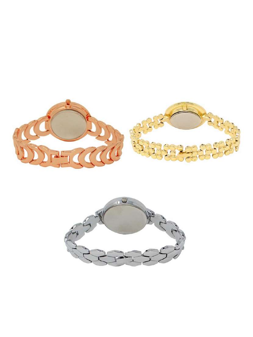 set of 3 round dial analog watch combo -(lk202-203-223) - 15682722 -  Standard Image - 1