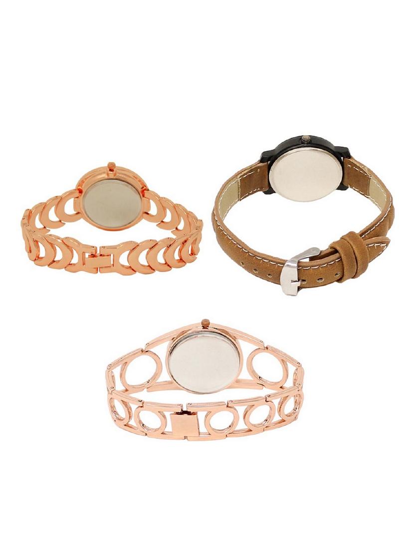 set of 3 round dial analog watch combo -(lk202-209-213) - 15682901 -  Standard Image - 1
