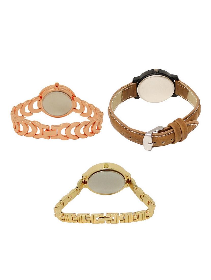 set of 3 round dial analog watch combo -(lk202-209-224) - 15682911 -  Standard Image - 1