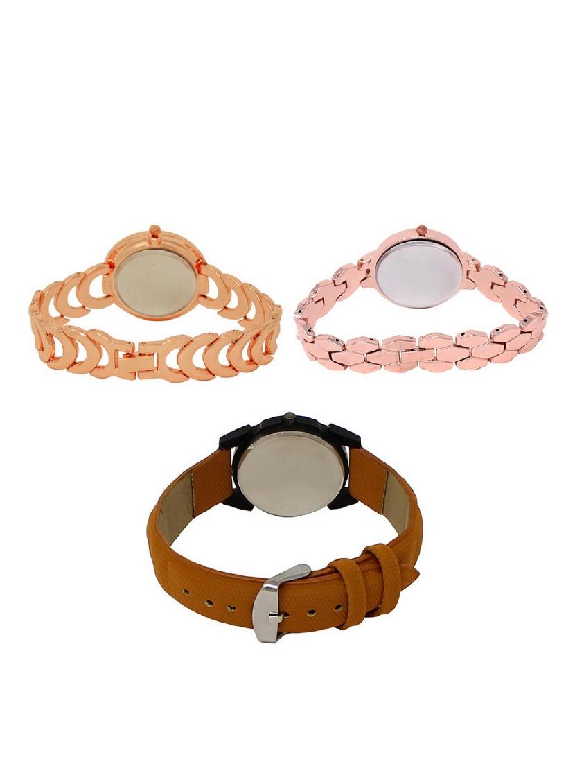 set of 3 round dial analog watch combo -(lk202-215-235) - 15683023 - Standard Image - 1
