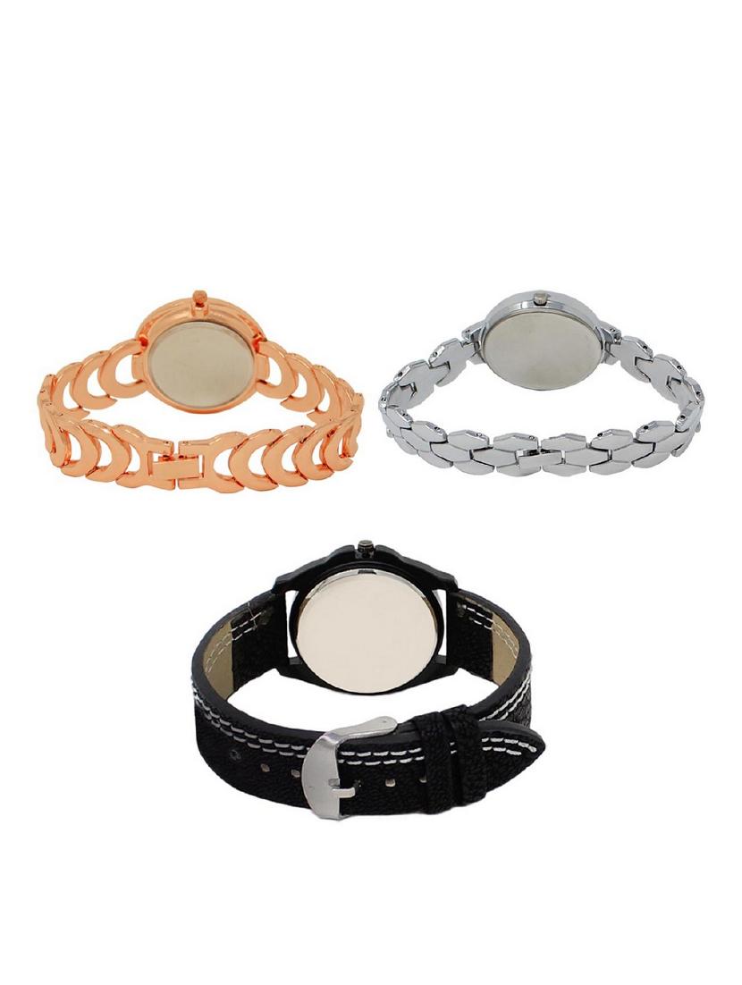 set of 3 round dial analog watch combo -(lk202-223-234) - 15683152 - Standard Image - 1