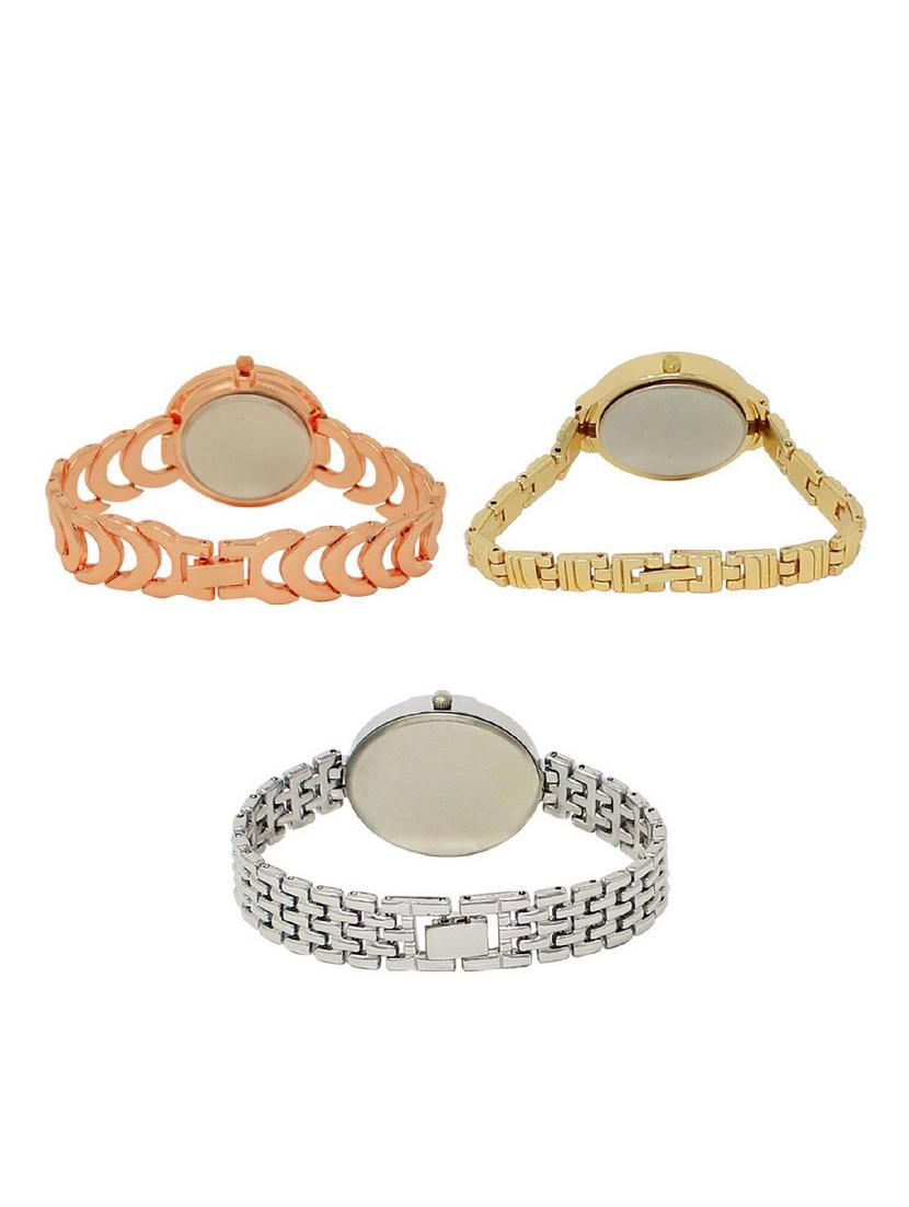 set of 3 round dial analog watch combo -(lk202-224-227) - 15683161 -  Standard Image - 1