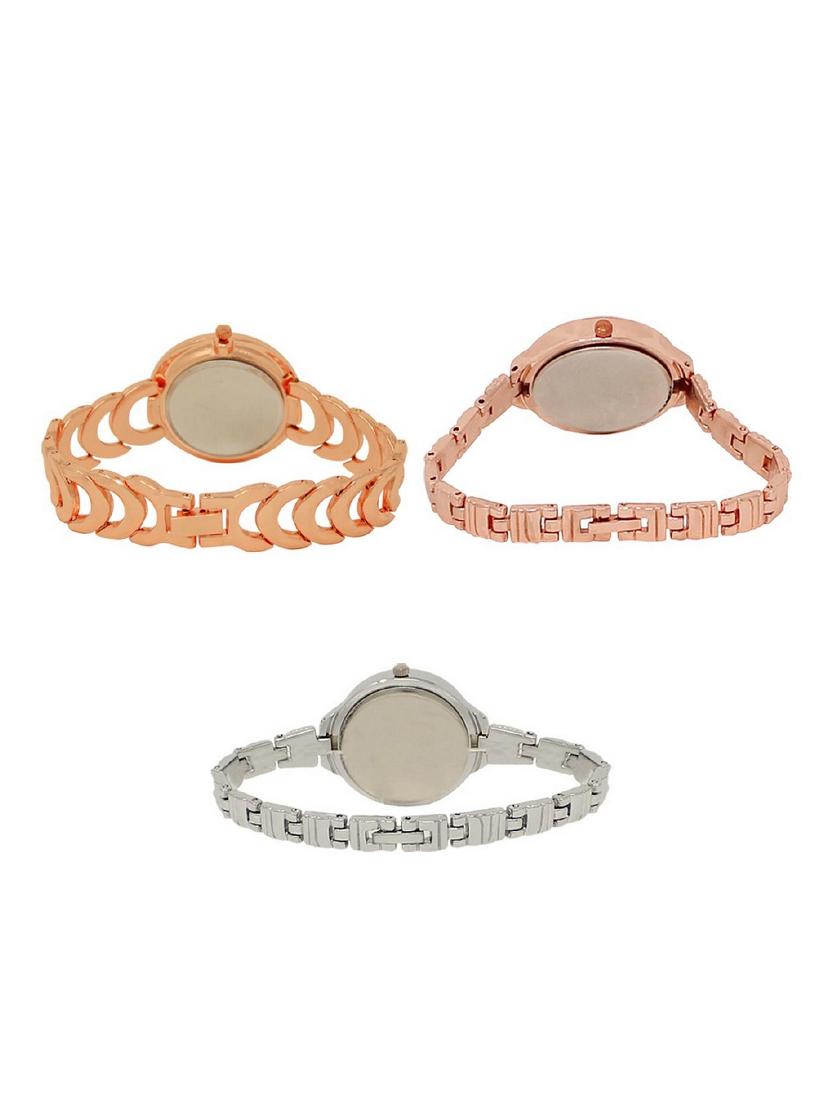 set of 3 round dial analog watch combo -(lk202-225-226) - 15683174 -  Standard Image - 1