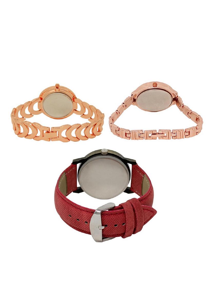 set of 3 round dial analog watch combo -(lk202-225-230) - 15683177 -  Standard Image - 1