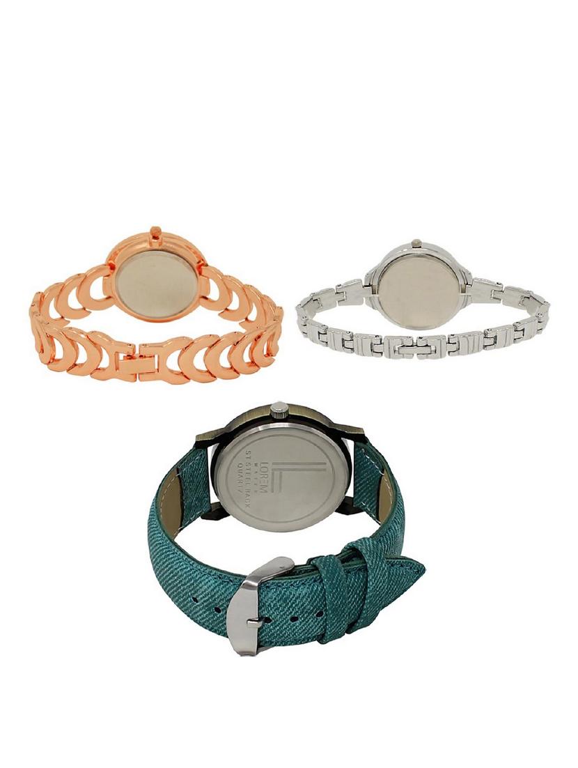 set of 3 round dial analog watch combo -(lk202-226-229) - 15683187 -  Standard Image - 1