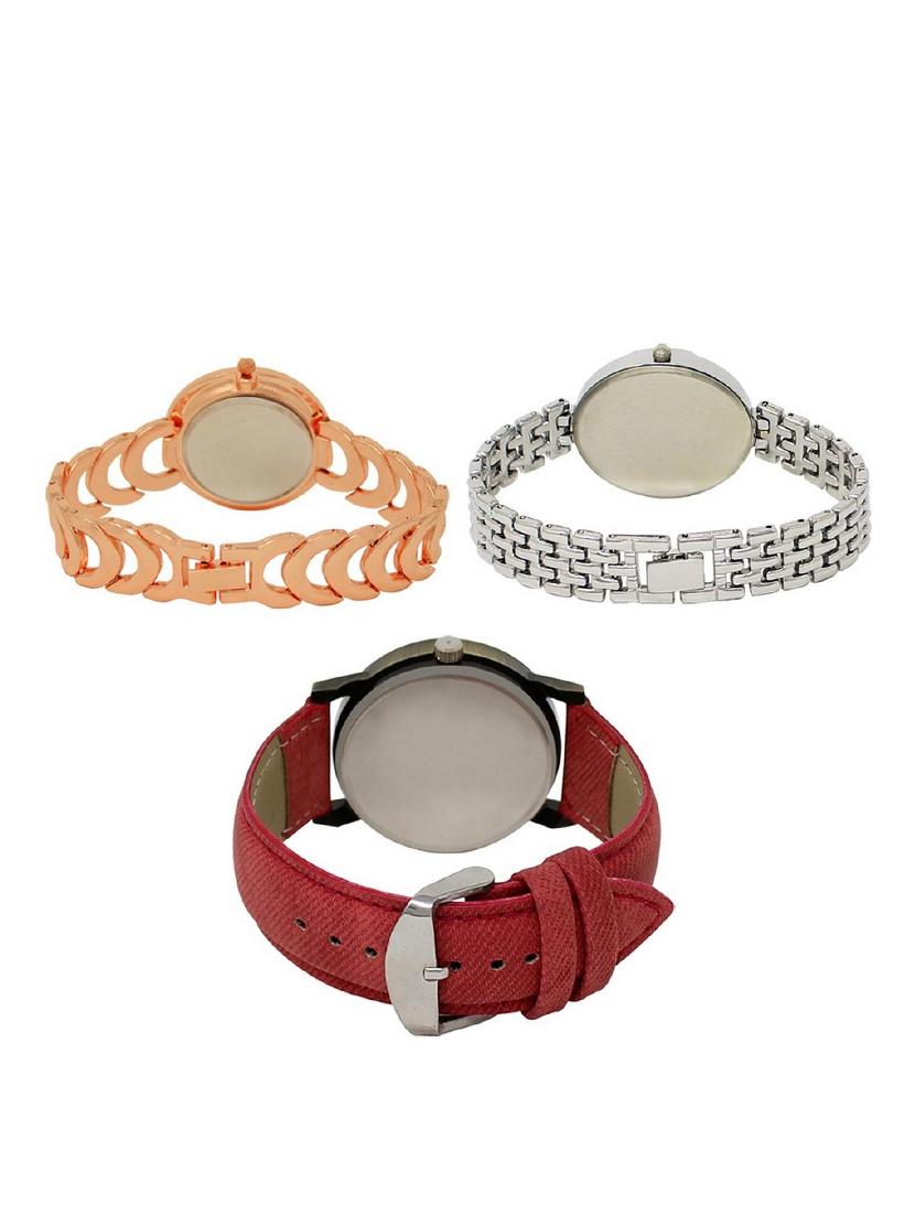 set of 3 round dial analog watch combo -(lk202-227-230) - 15683199 -  Standard Image - 1