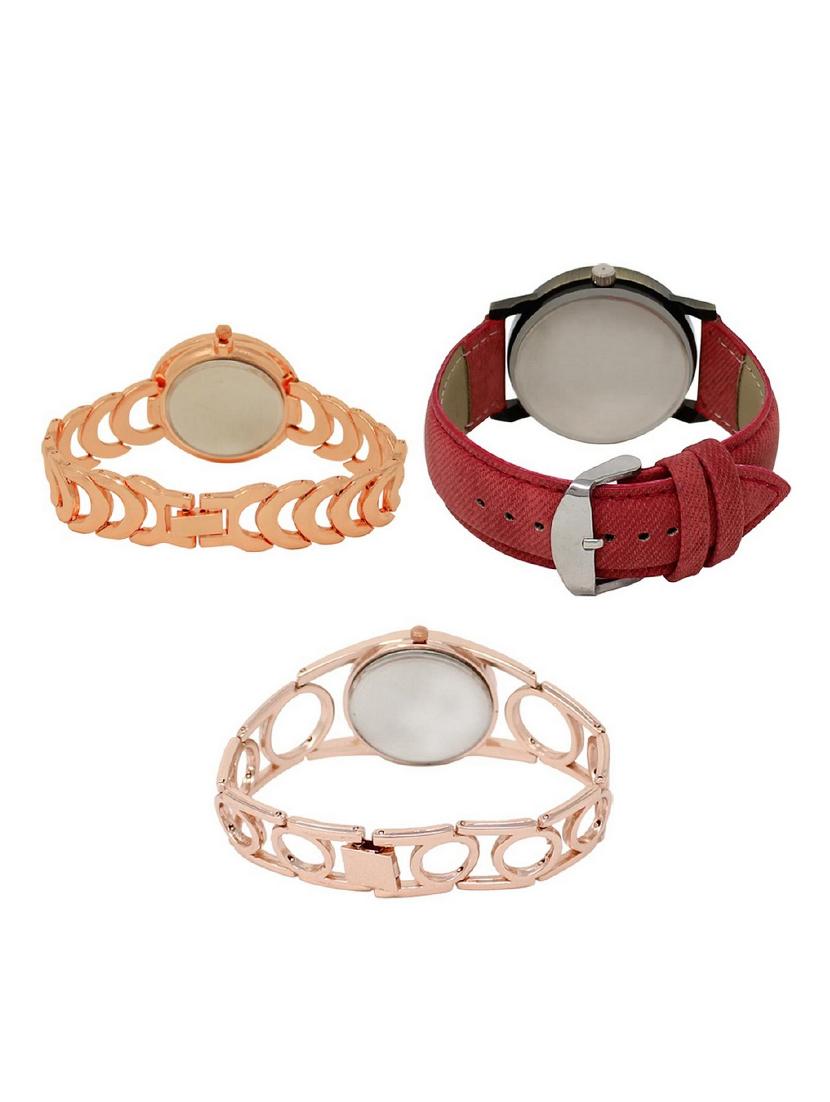 set of 3 round dial analog watch combo -(lk202-230-232) - 15683229 -  Standard Image - 1