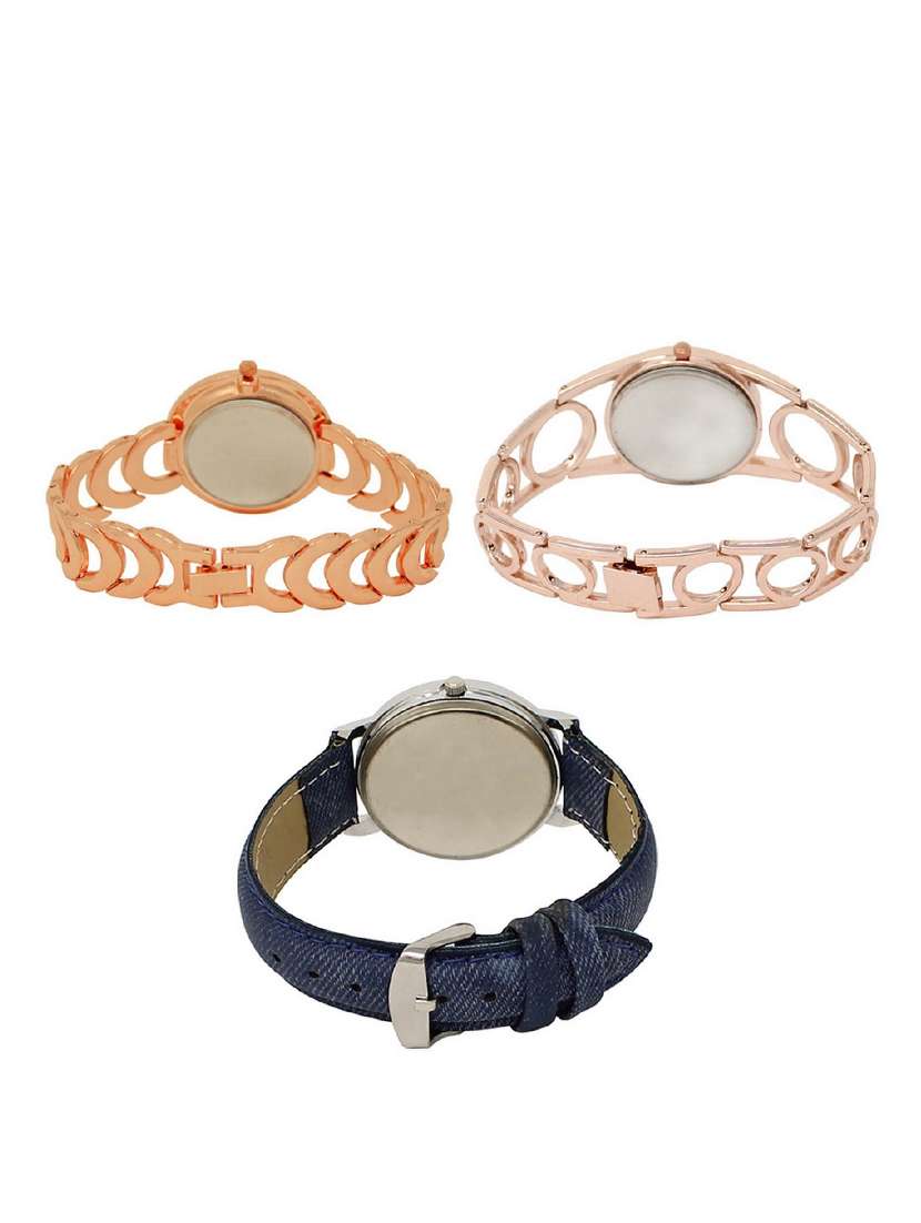 set of 3 round dial analog watch combo -(lk202-232-241) - 15683246 -  Standard Image - 1