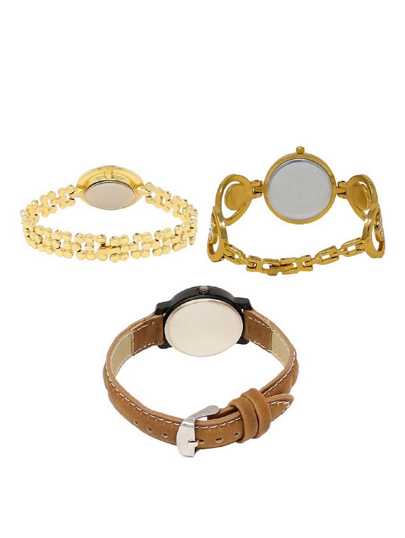 set of 3 round dial analog watch combo -(lk203-204-209) - 15683285 -  Standard Image - 1