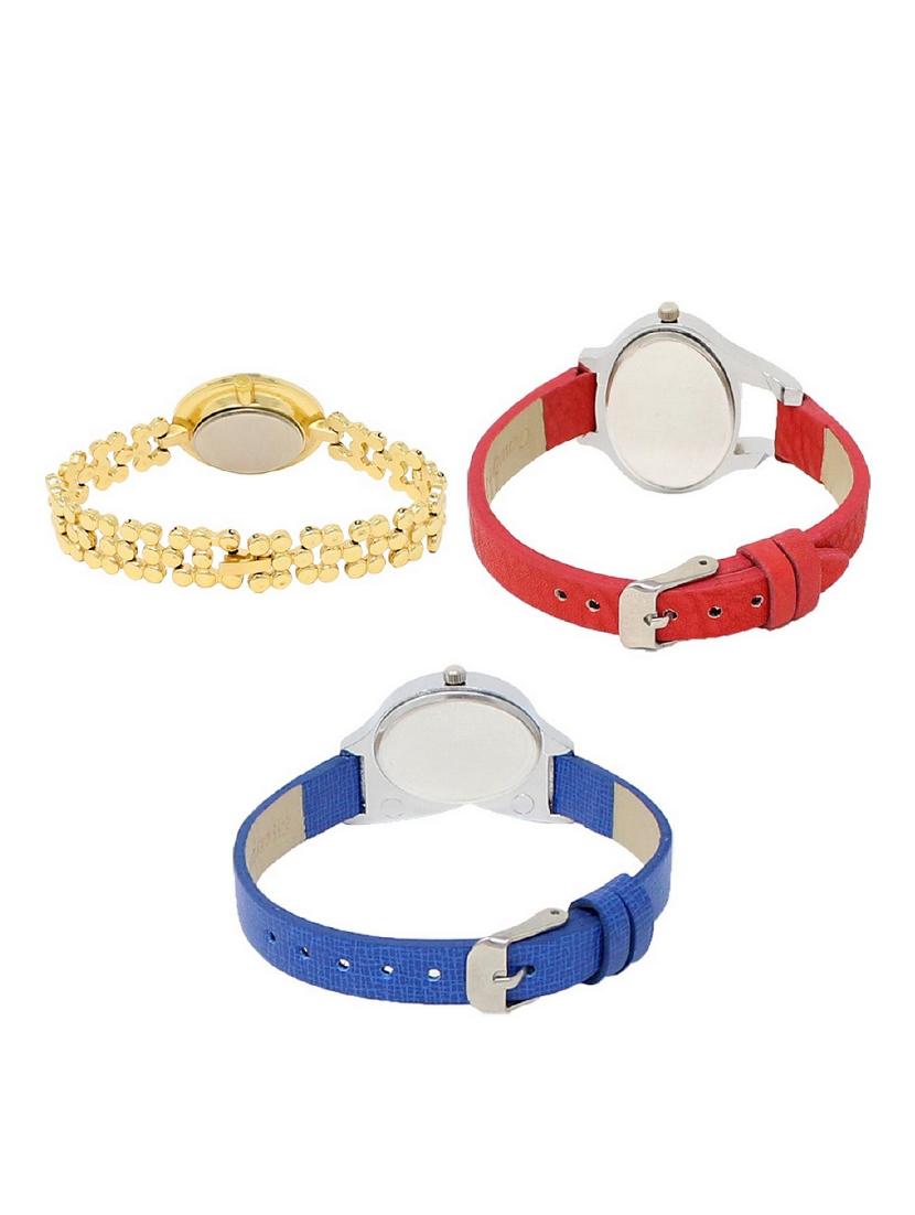 set of 3 round dial analog watch combo -(lk203-206-208) - 15683348 -  Standard Image - 1