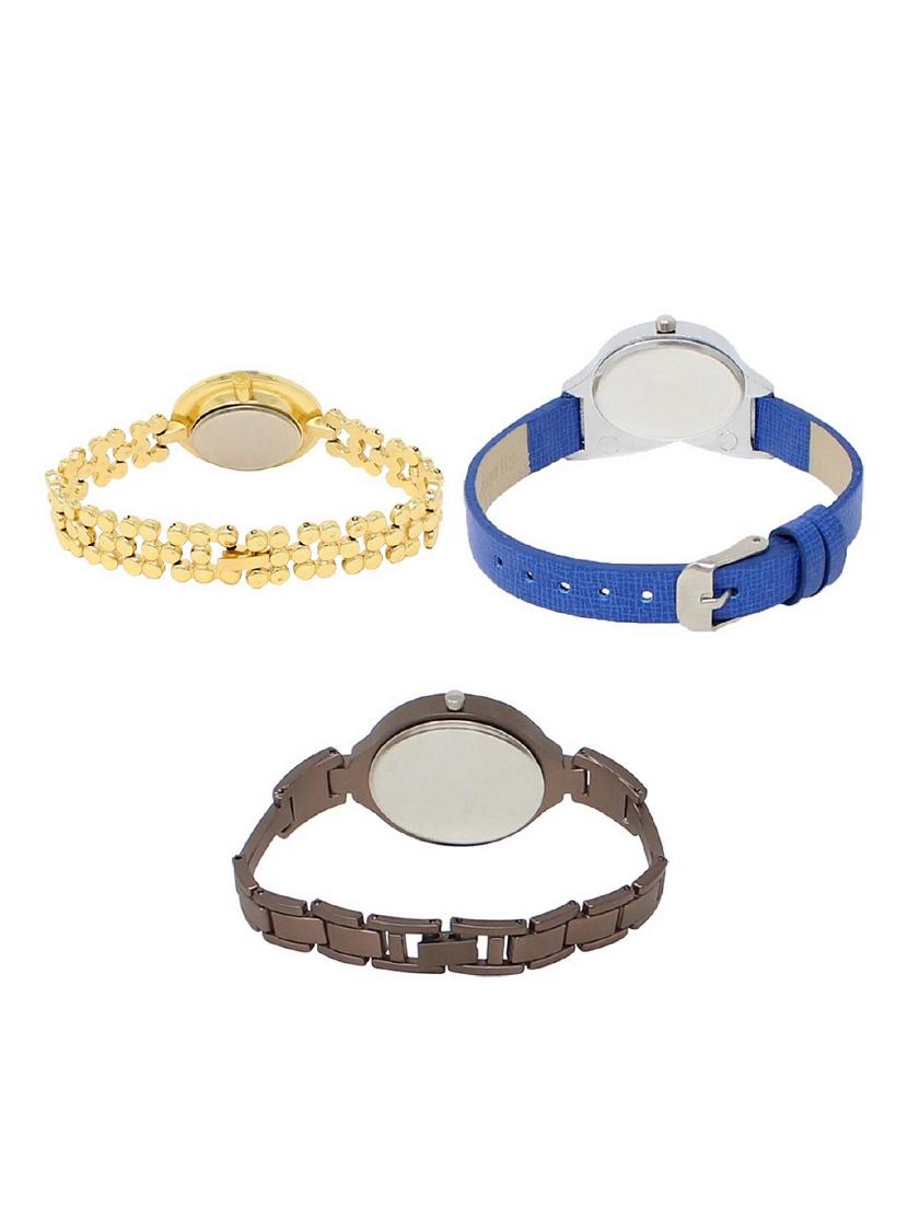 set of 3 round dial analog watch combo -(lk203-208-236) - 15683436 -  Standard Image - 1