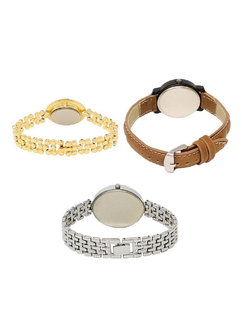 set of 3 round dial analog watch combo -(lk203-209-227) - 15683457 -  Standard Image - 1