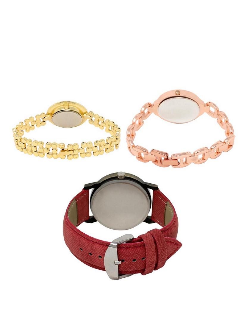 set of 3 round dial analog watch combo -(lk203-210-230) - 15683481 -  Standard Image - 1