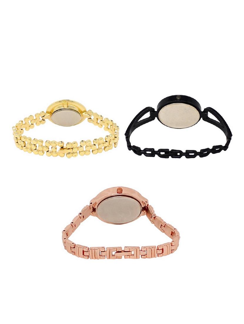 set of 3 round dial analog watch combo -(lk203-211-225) - 15683500 - Standard Image - 1