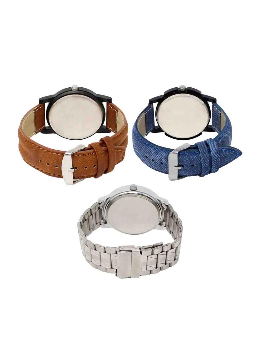 round dial analog watch set of 3 - 15683591 - Standard Image - 1