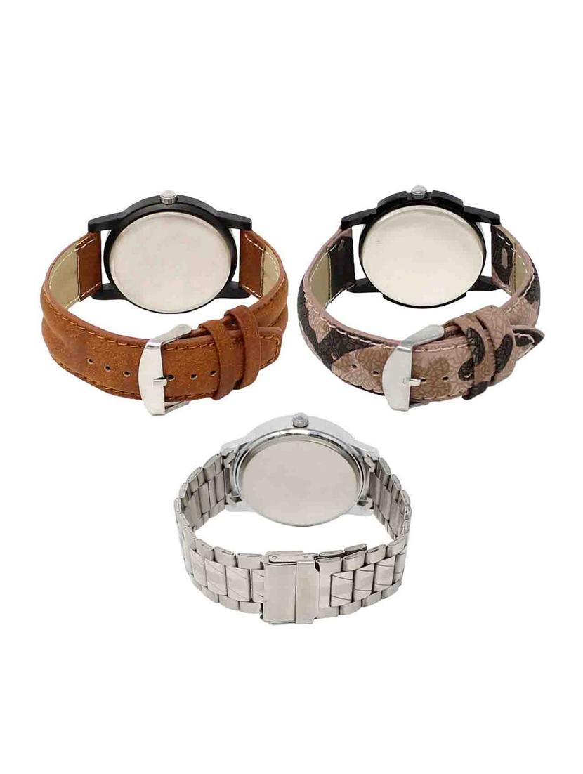 set of 3 round dial analog watch (lk-01-03-103) - 15683596 -  Standard Image - 1