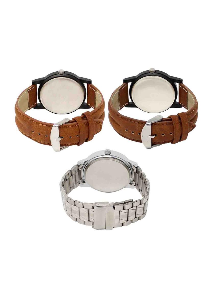 set of 3 round dial analog watch (lk-01-04-102) - 15683600 -  Standard Image - 1