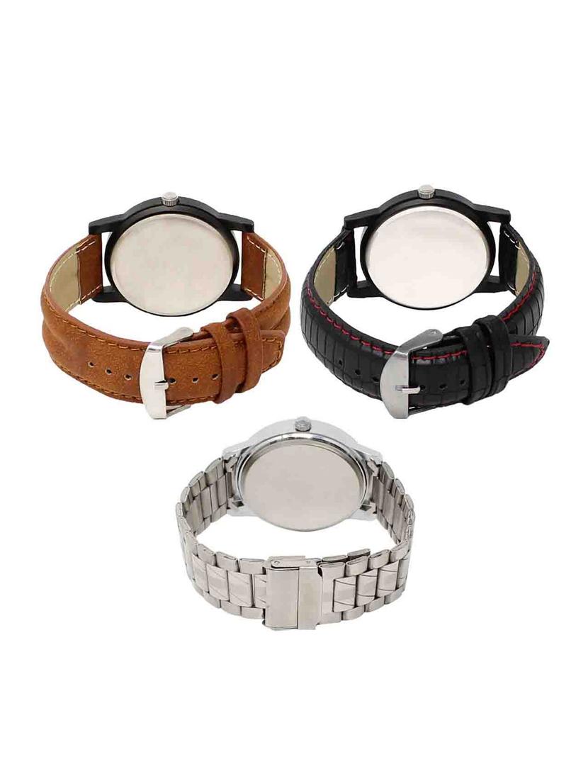 set of 3 analog watch combo -(lk-01-12-103) - 15683645 - Standard Image - 1