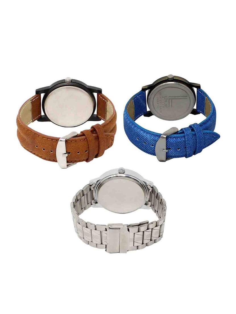 set of 3 analog watch combo -(lk-01-28-103) - 15683738 -  Standard Image - 1