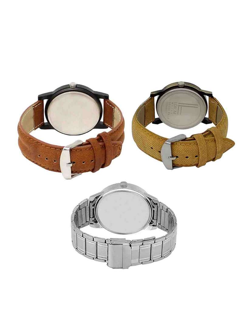 set of 3 analog watch combo -(lk-01-30-101) - 15683747 -  Standard Image - 1