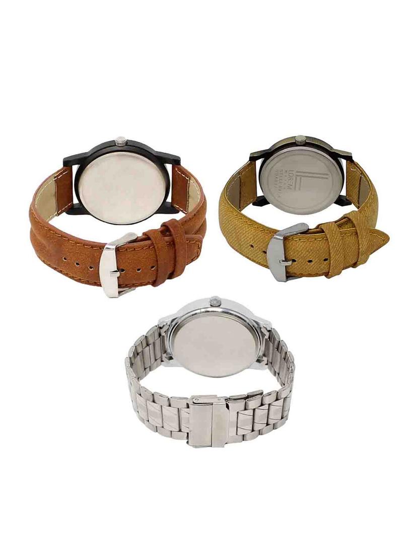set of 3 analog watch combo -(lk-01-30-103) - 15683750 - Standard Image - 1
