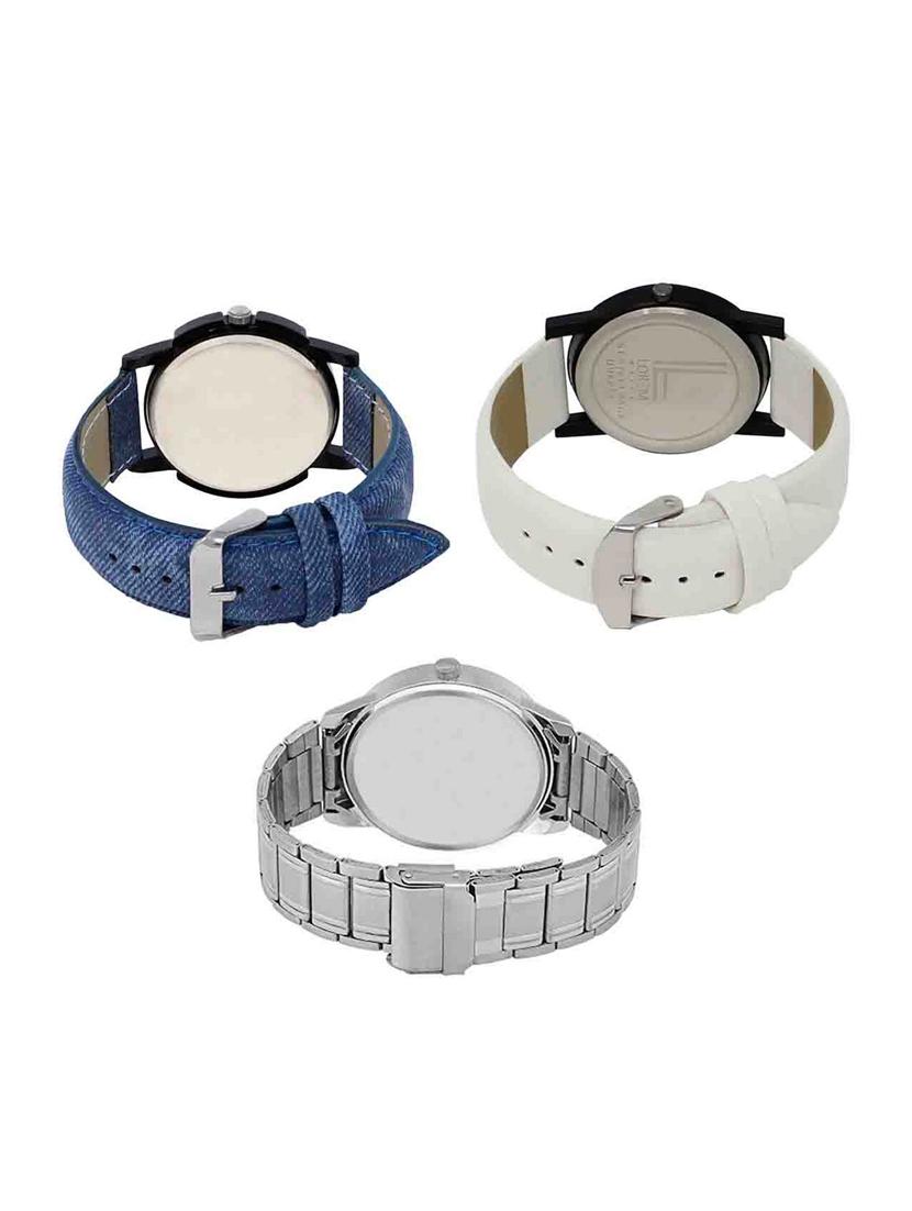 set of 3 analog watch combo -(lk-02-26-101) - 15683949 -  Standard Image - 1