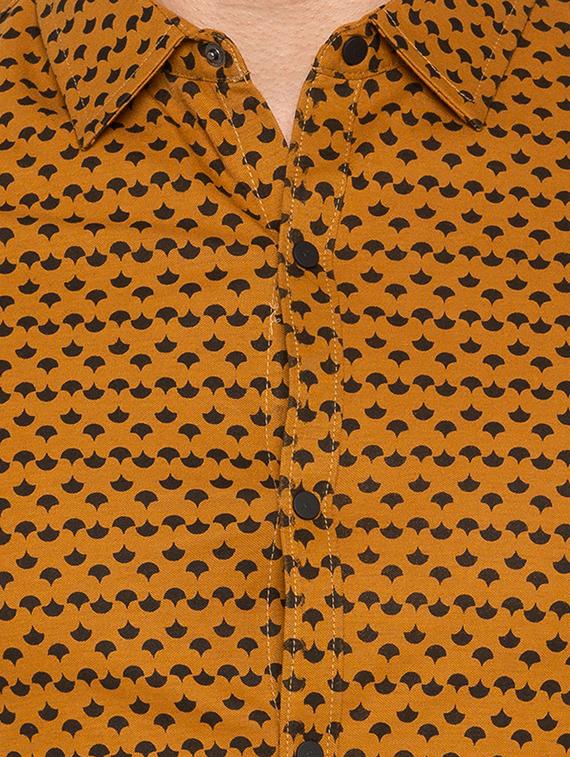 yellow cotton casual shirt - 15691486 - Standard Image - 4
