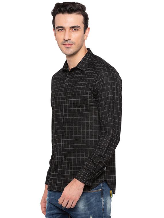 black cotton casual shirt - 15691490 -  Standard Image - 1