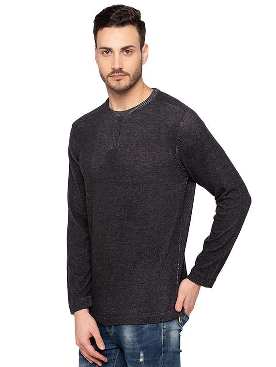 black solid pullover - 15691525 -  Standard Image - 1