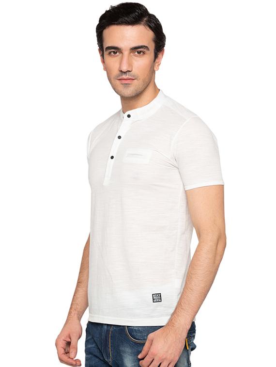 white cotton pocket t-shirt - 15691631 -  Standard Image - 1