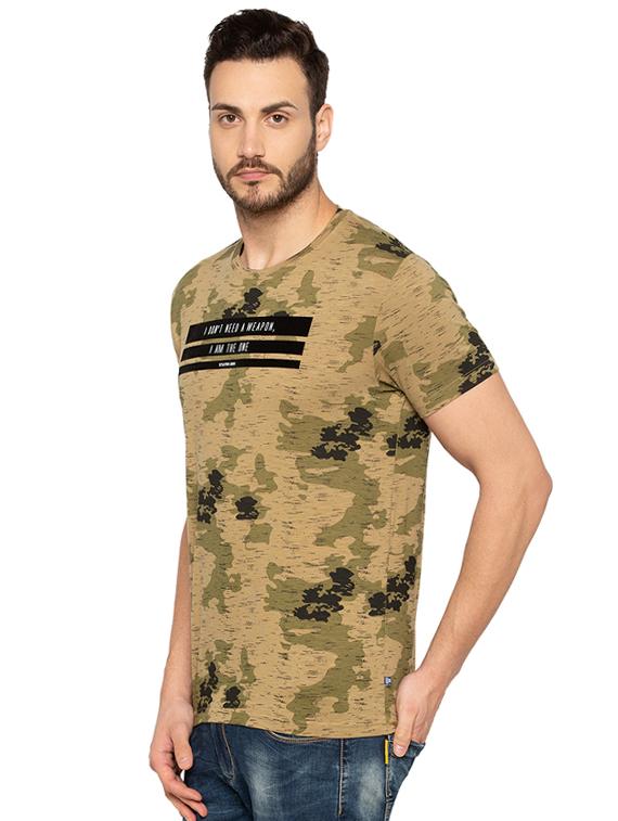 multi colored cotton all over print t-shirt - 15691652 - Standard Image - 1
