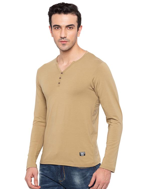 brown cotton t-shirt - 15691690 -  Standard Image - 1