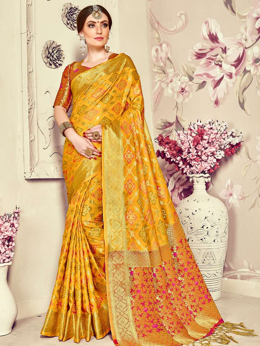 zari motifs  kanjivaram saree with blouse