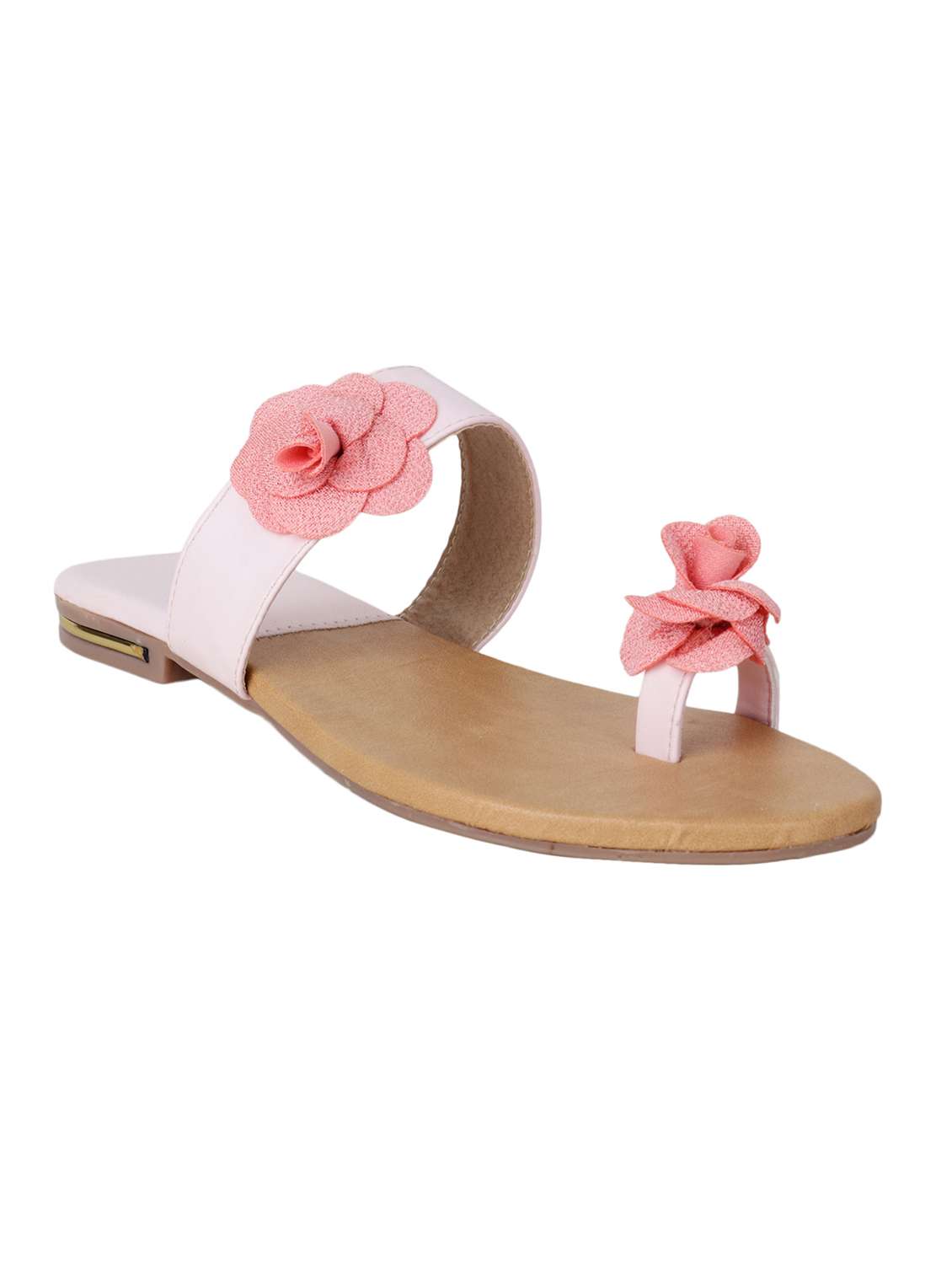 pink one toe sandals