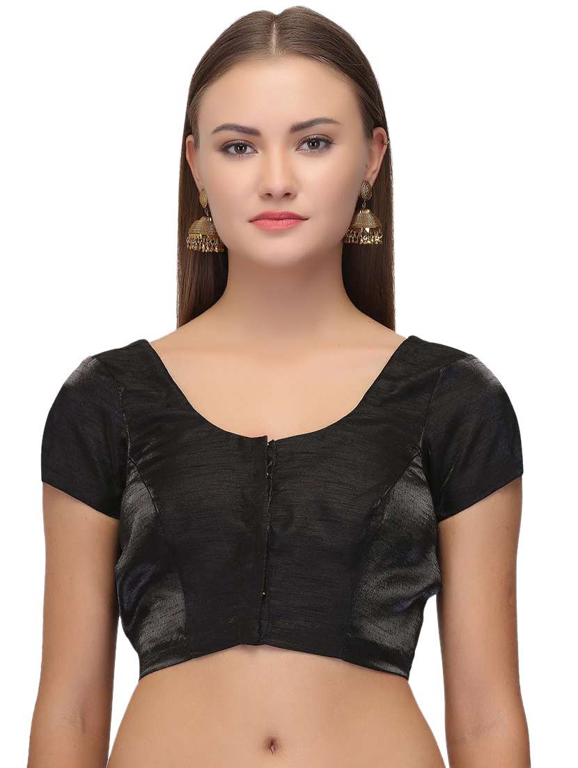 solid brocade blouse