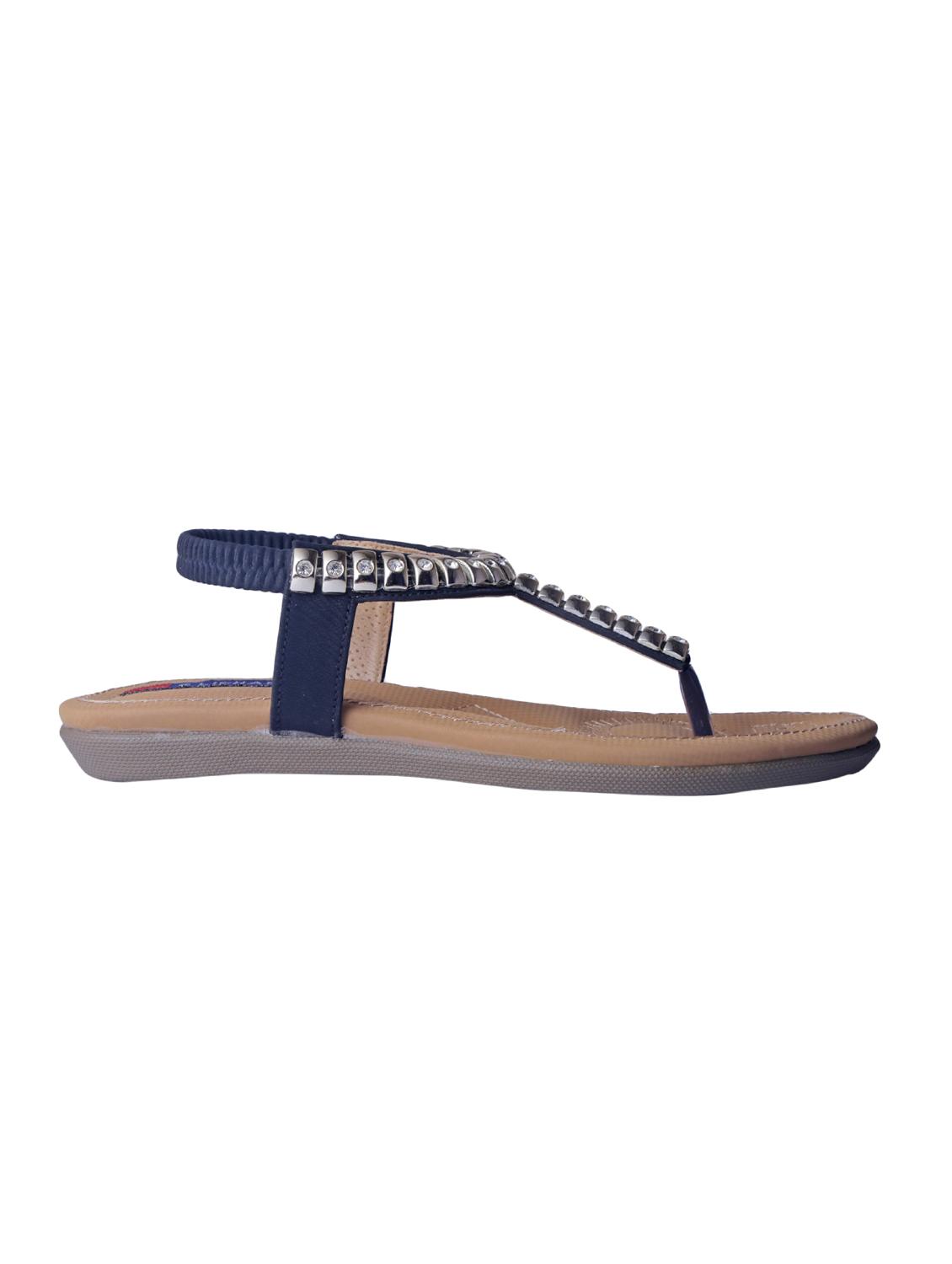 blue back strap sandals - 15695153 - Standard Image - 1